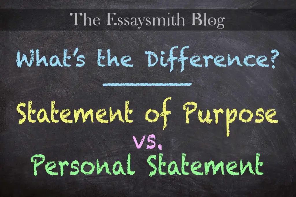 difference between personal essay and statement of purpose
